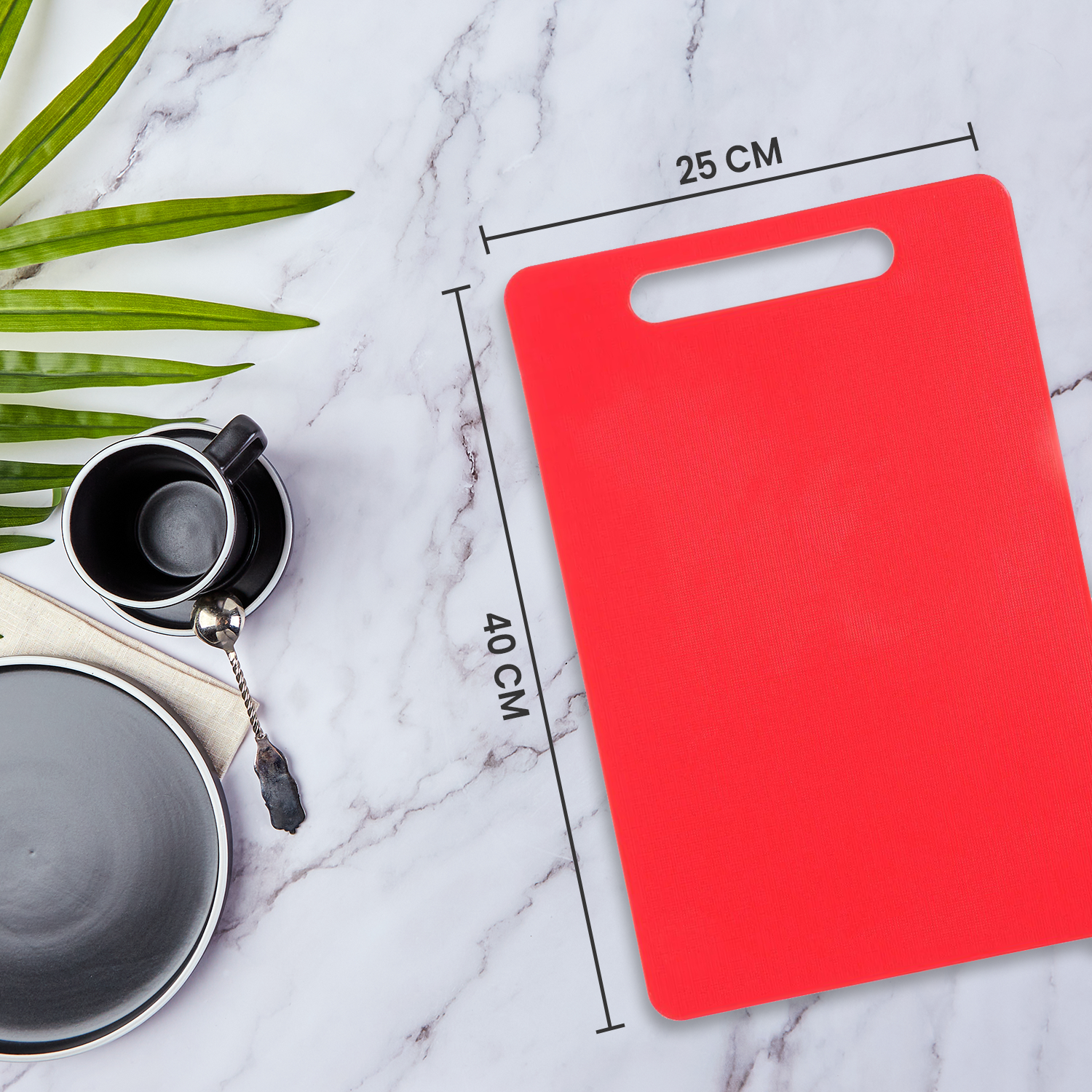 Colourful Poly Cutting Boards – 6-Piece Non-Slip Kitchen Set