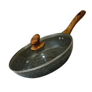 24cm Nonstick Frying Pan With Lid – Oven-Safe, Ergonomic Handle