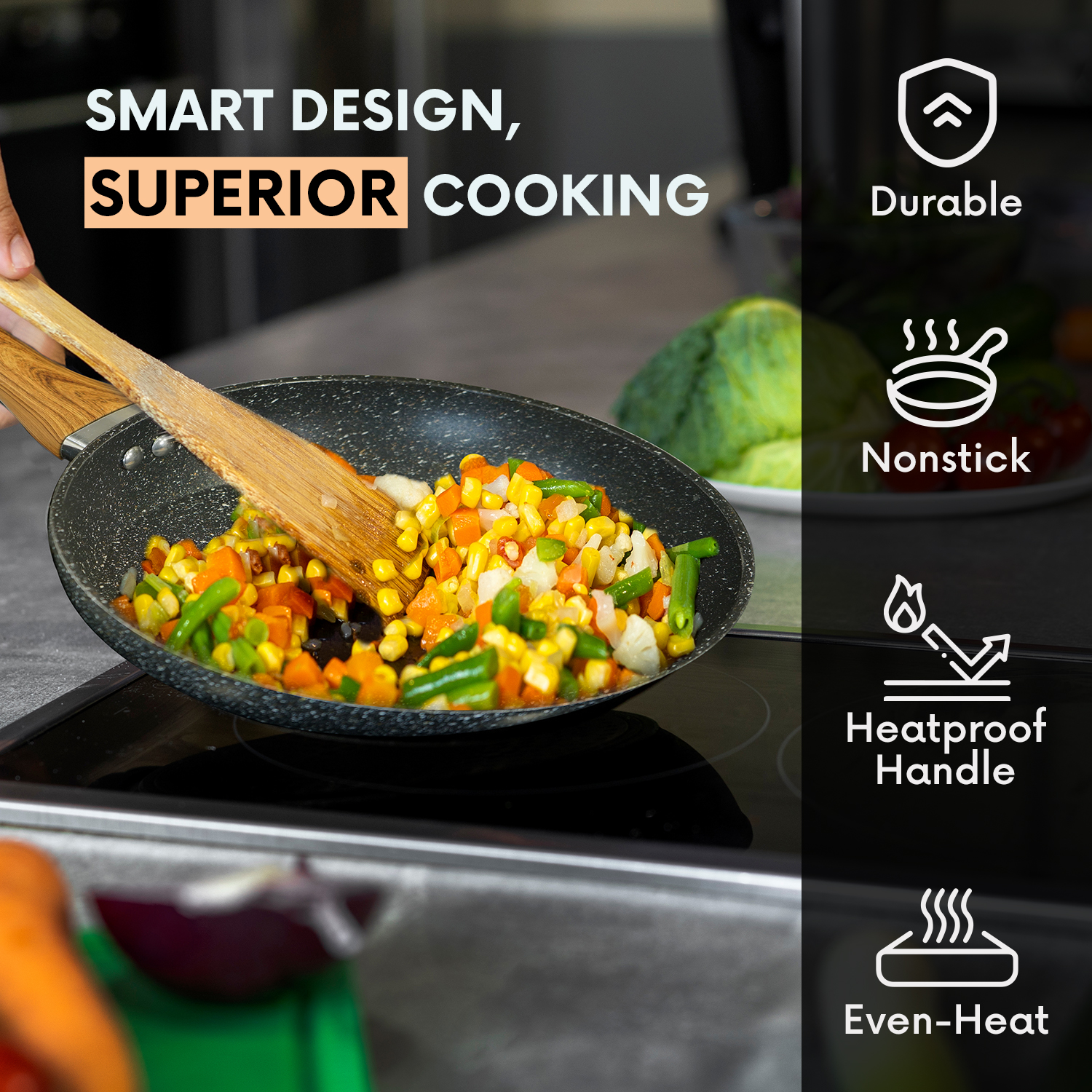 20cm Nonstick Fry Pan – Compact Durable Non-Stick Pan