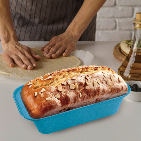 Blue Baking Tray 1.2L – Heavy Duty Rectangle Loaf & Cake Pan