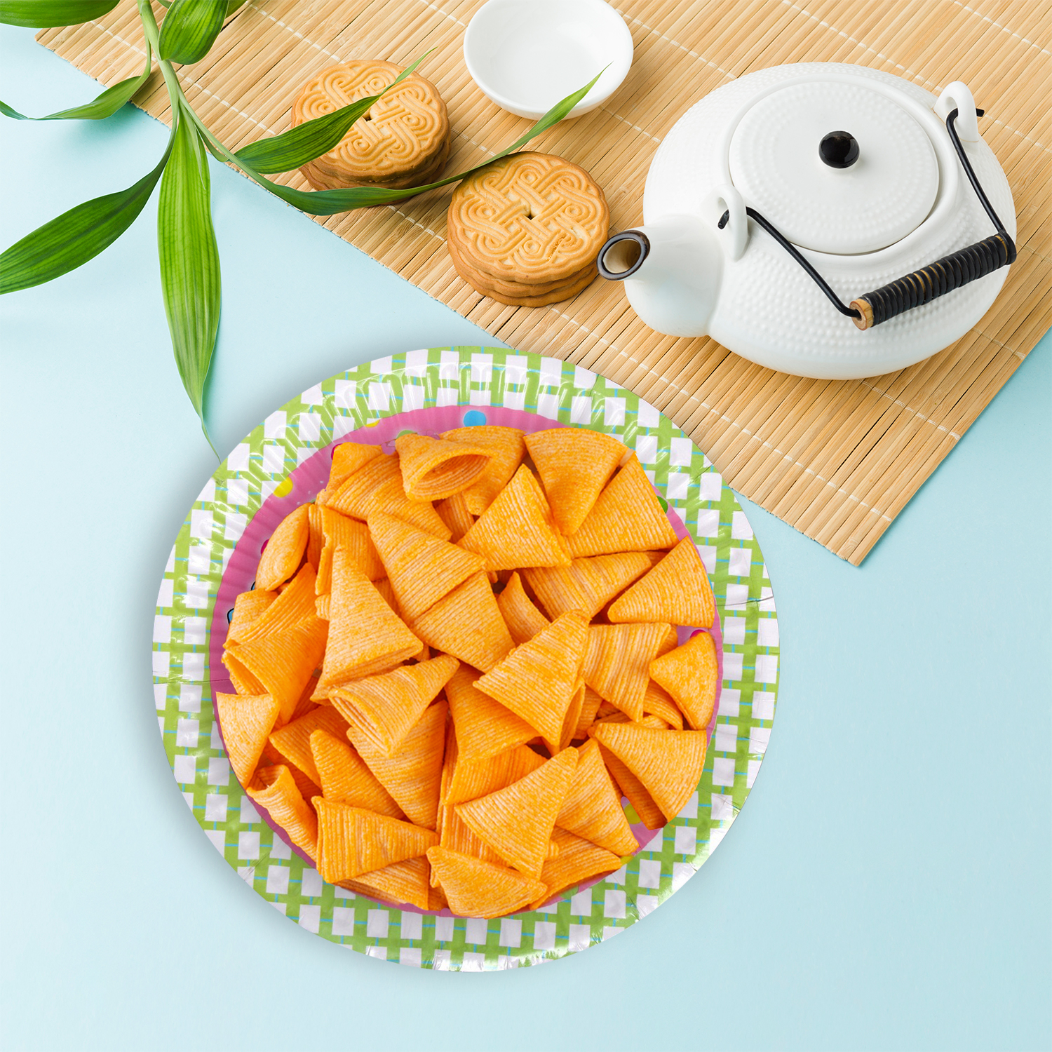 Pink Flower Happy Birthday Cake Paper Plates – 23cm Disposable