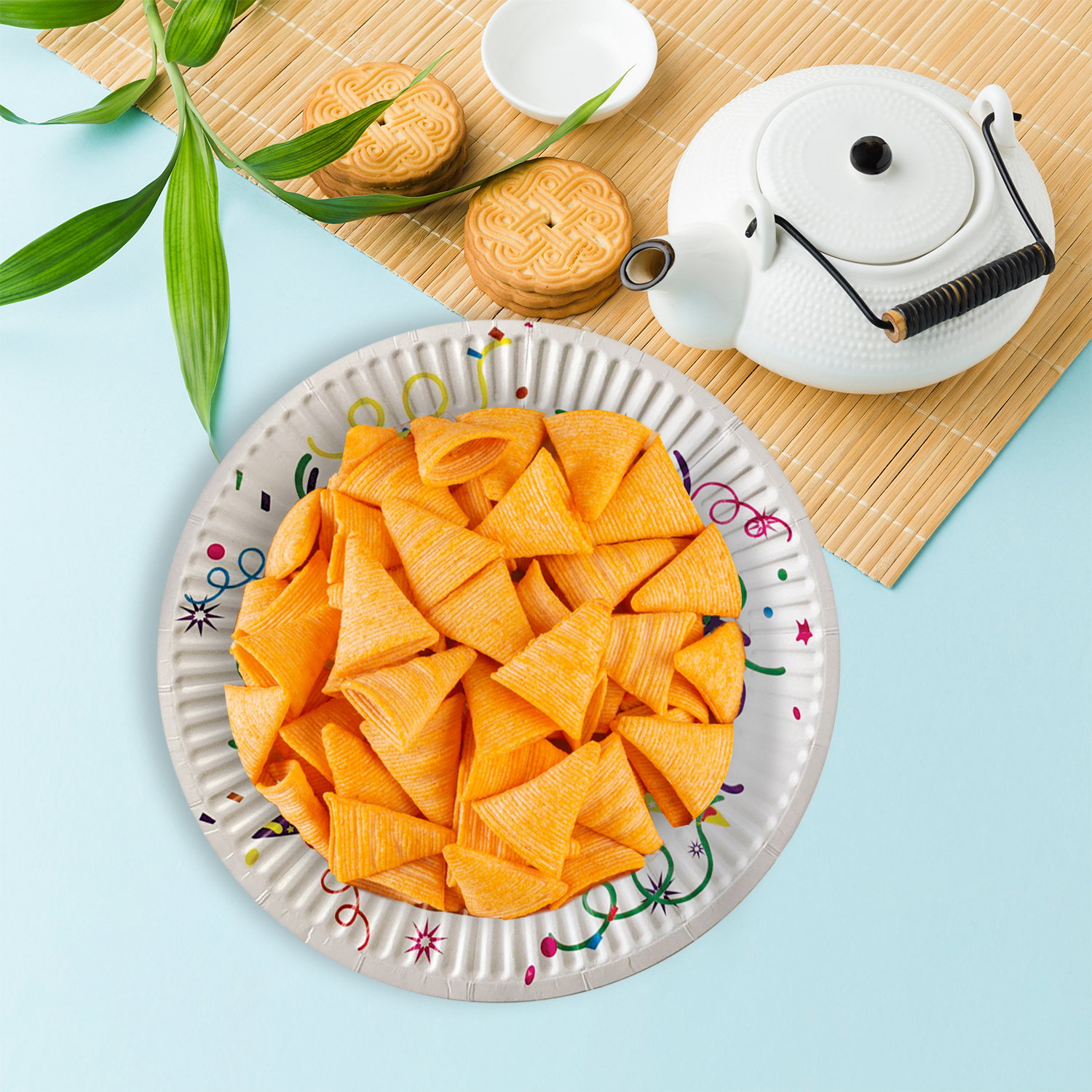 AEX White Happy Birthday Cake Paper Plates