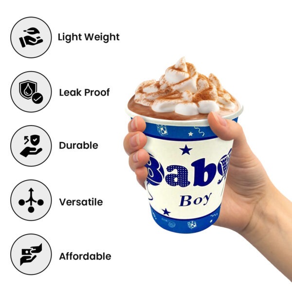 Blue Party Cup – 30X 7oz It’s A Baby Boy Paper Cups