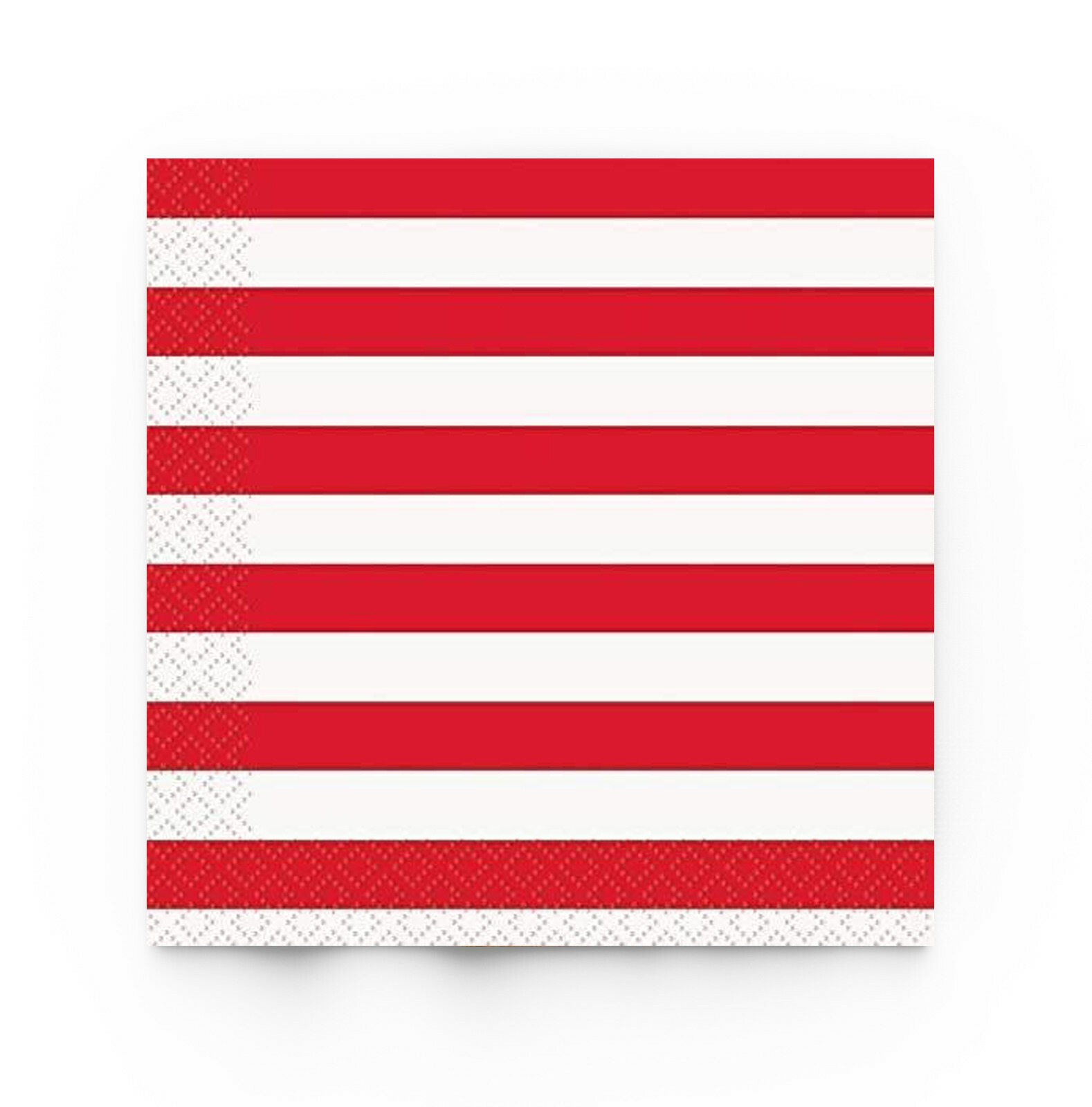 20X Stripes Red Paper Napkins 2 Ply Disposable Party Serviettes