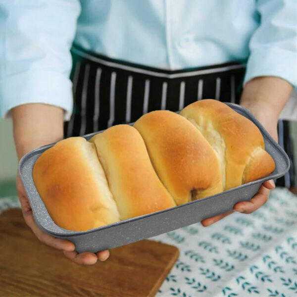 Grey Bread Baking Pan 1.2L – Heavy Duty Nonstick Loaf Tin