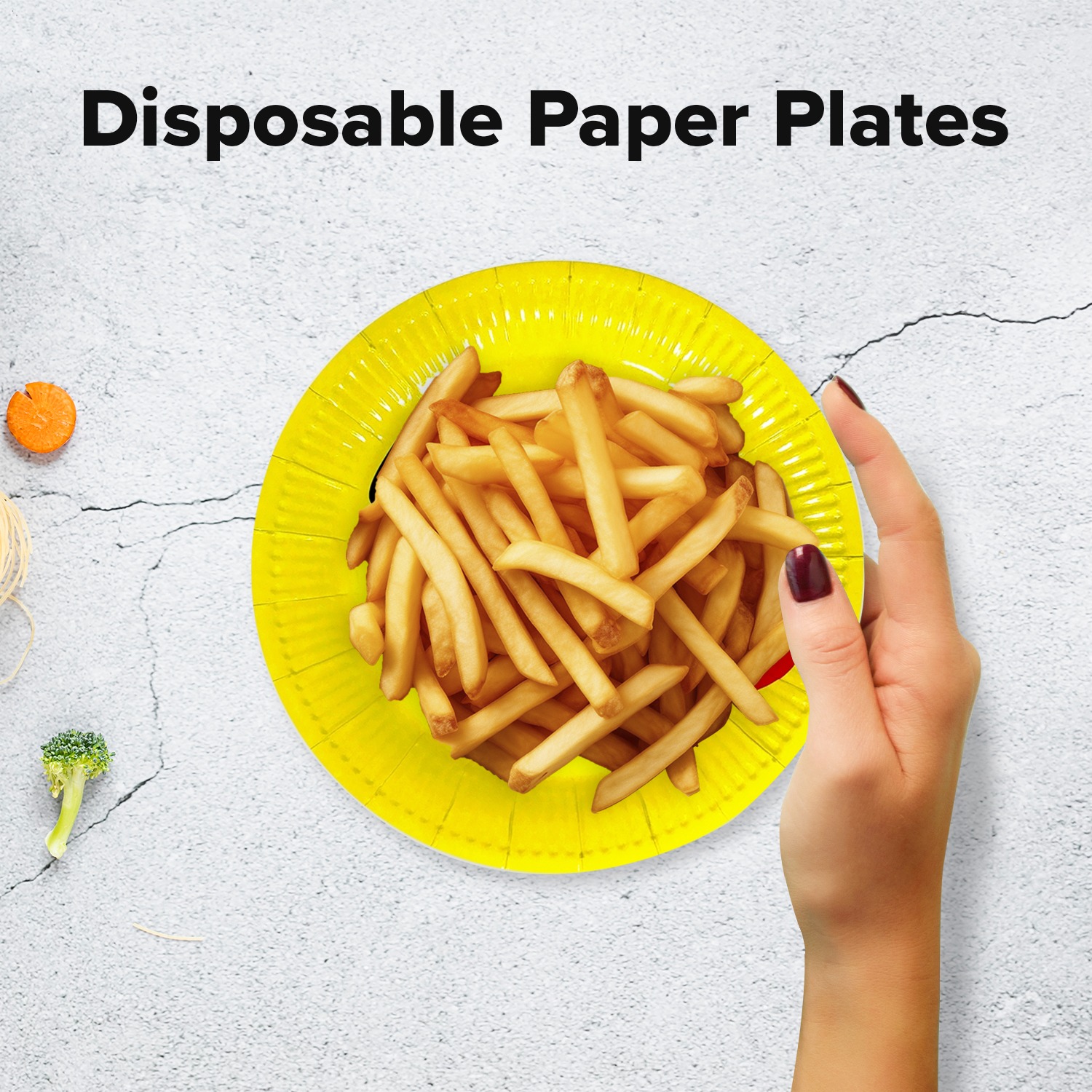 AEX Wink Face Kisses Emoji Paper Plates