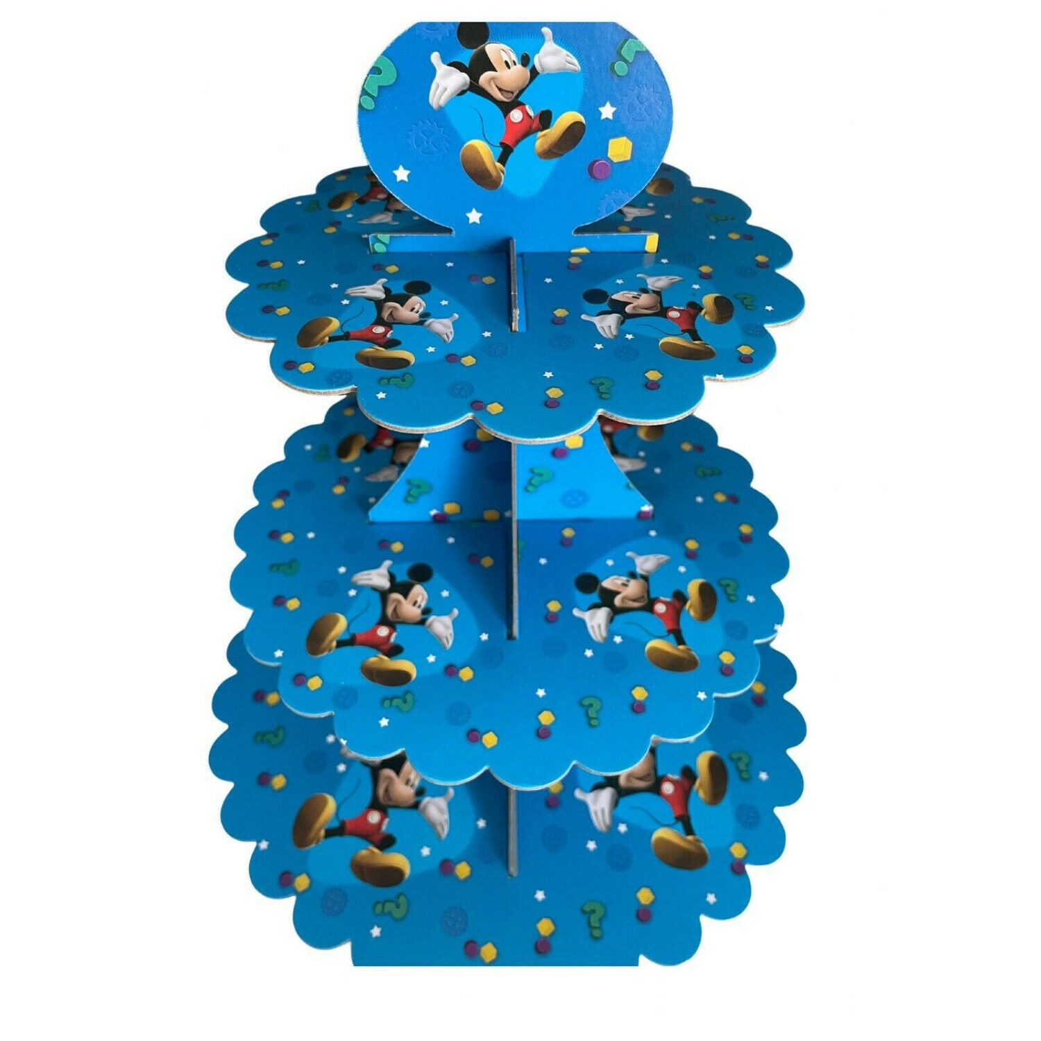 3 Tier Mickey Mouse Cup Cake Stand – Cardboard Party Display