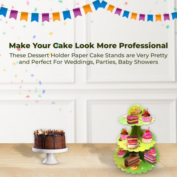 3 Tier Winnie the Pooh Cupcake Stands – Cardboard Party Dessert Holder
