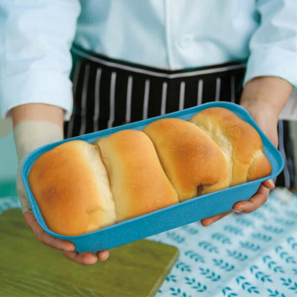 Blue Baking Tray 1.2L – Heavy Duty Rectangle Loaf & Cake Pan