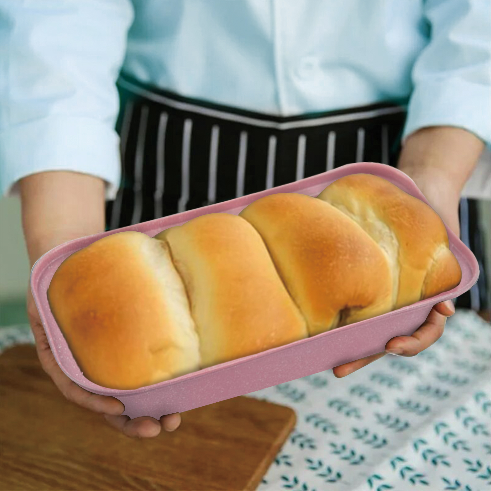 Pink Baking Tray 1.2L – Heavy Duty Nonstick Loaf & Cake Tin