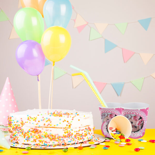 Pink Paper Cup – 30 Baby Girl Photo Disposable Party Cups