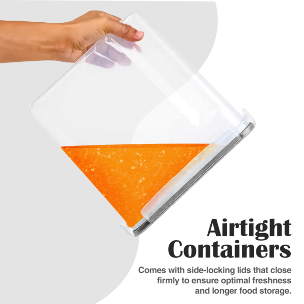 4pcs Cereal Container Set – Airtight Plastic Food Storage