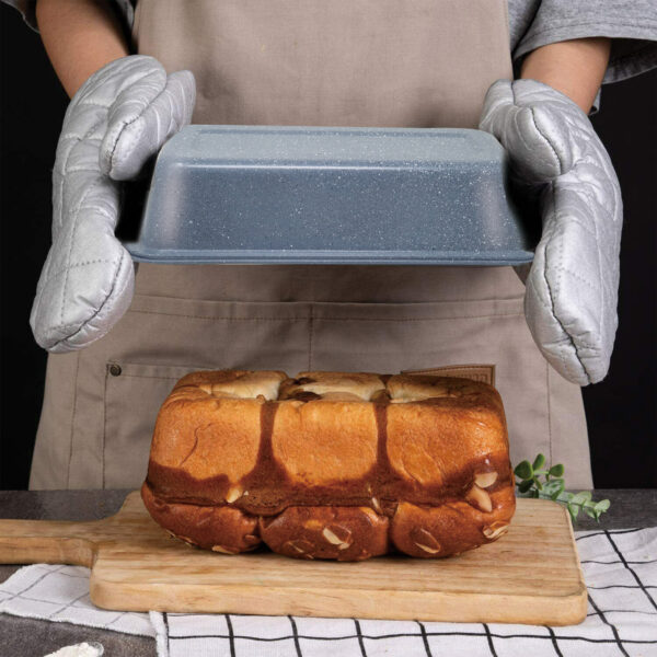 Grey Bread Baking Pan 1.2L – Heavy Duty Nonstick Loaf Tin
