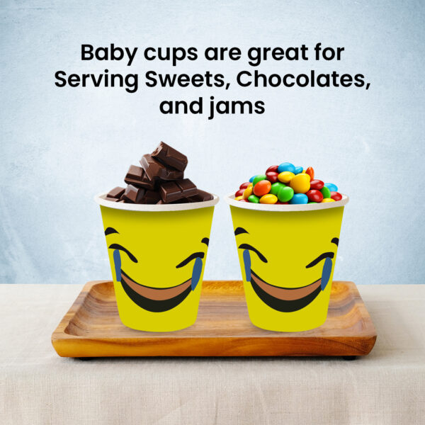 Laughing Emoji Cup – Yellow Disposable Paper Cups for Parties