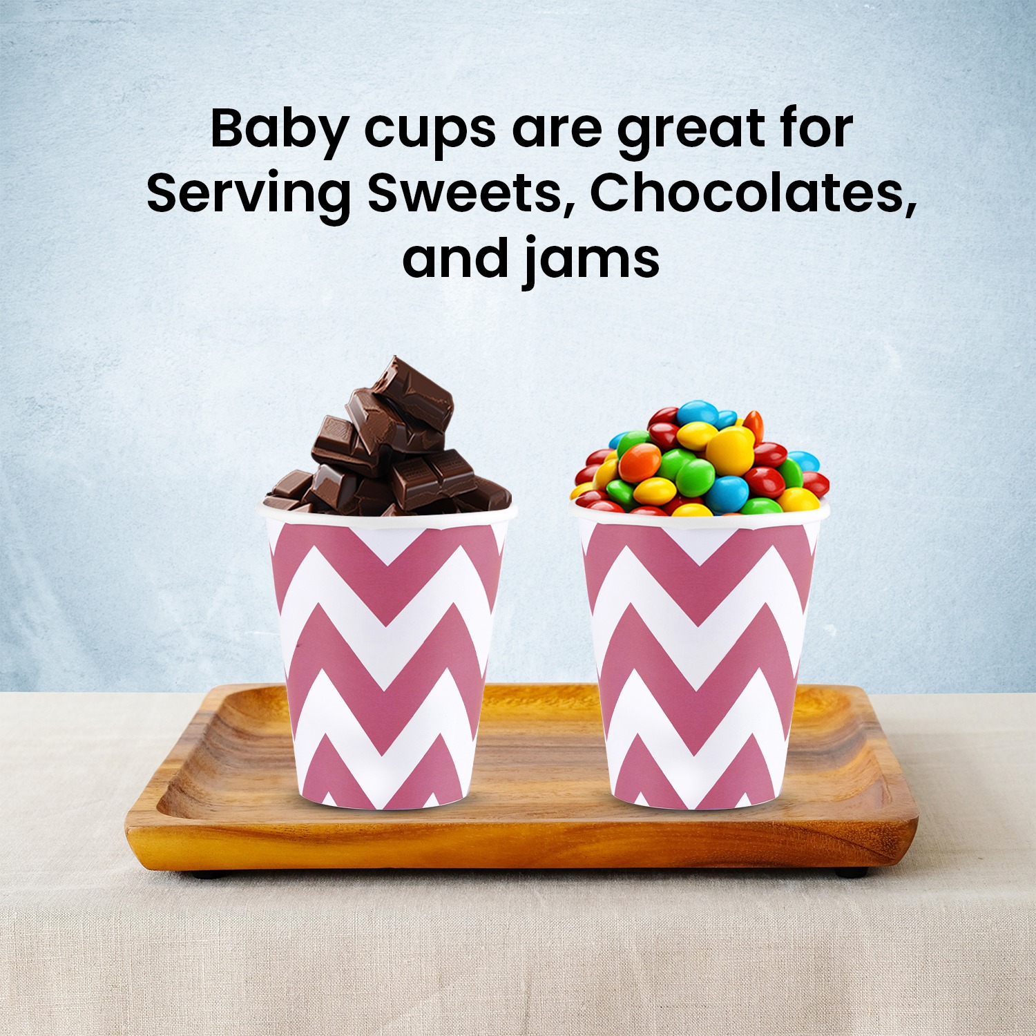 Pink Cups – 30 Pack 7oz Zigzag Paper Party Cups