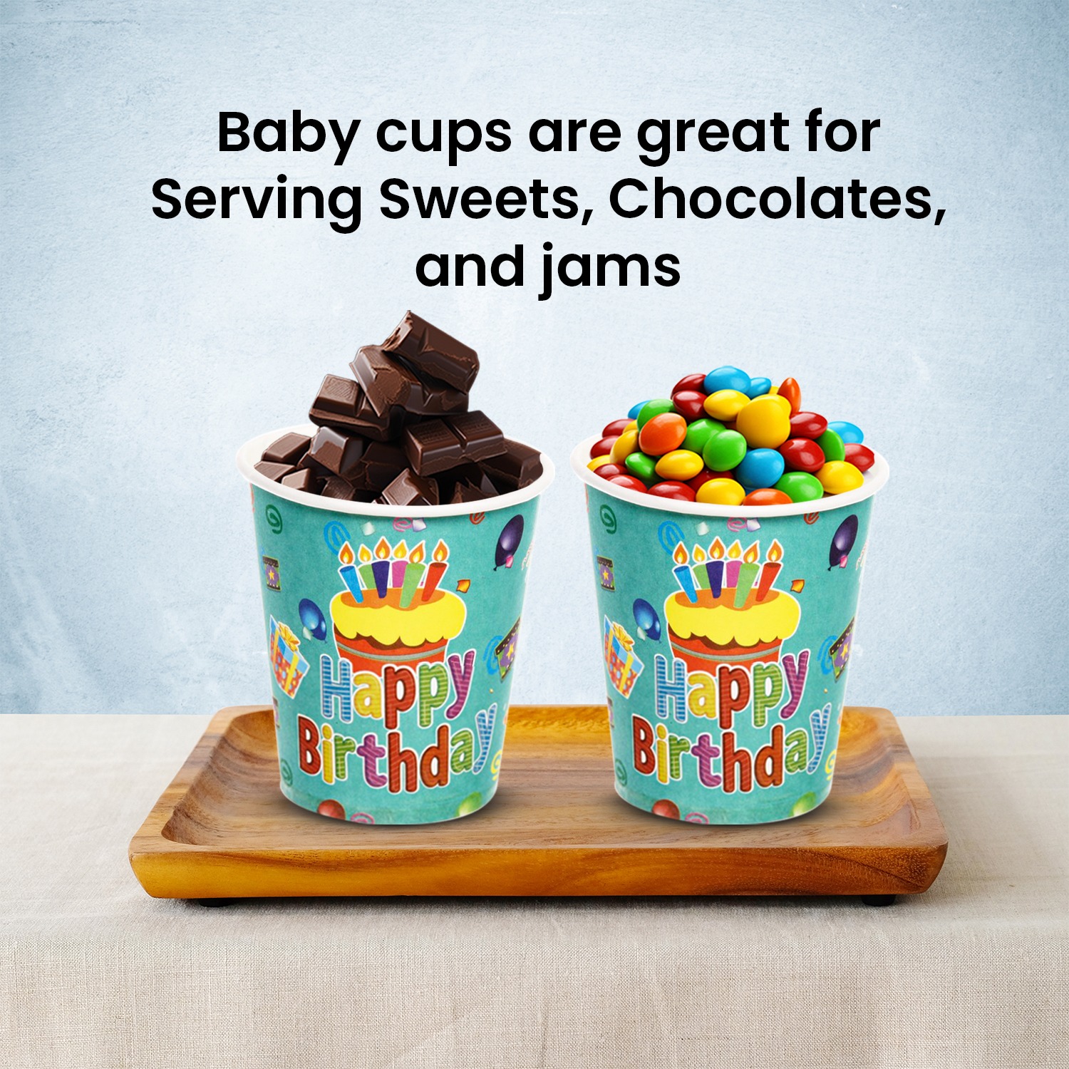 Green Cups – 30 Pack Happy Birthday Paper Party Cups