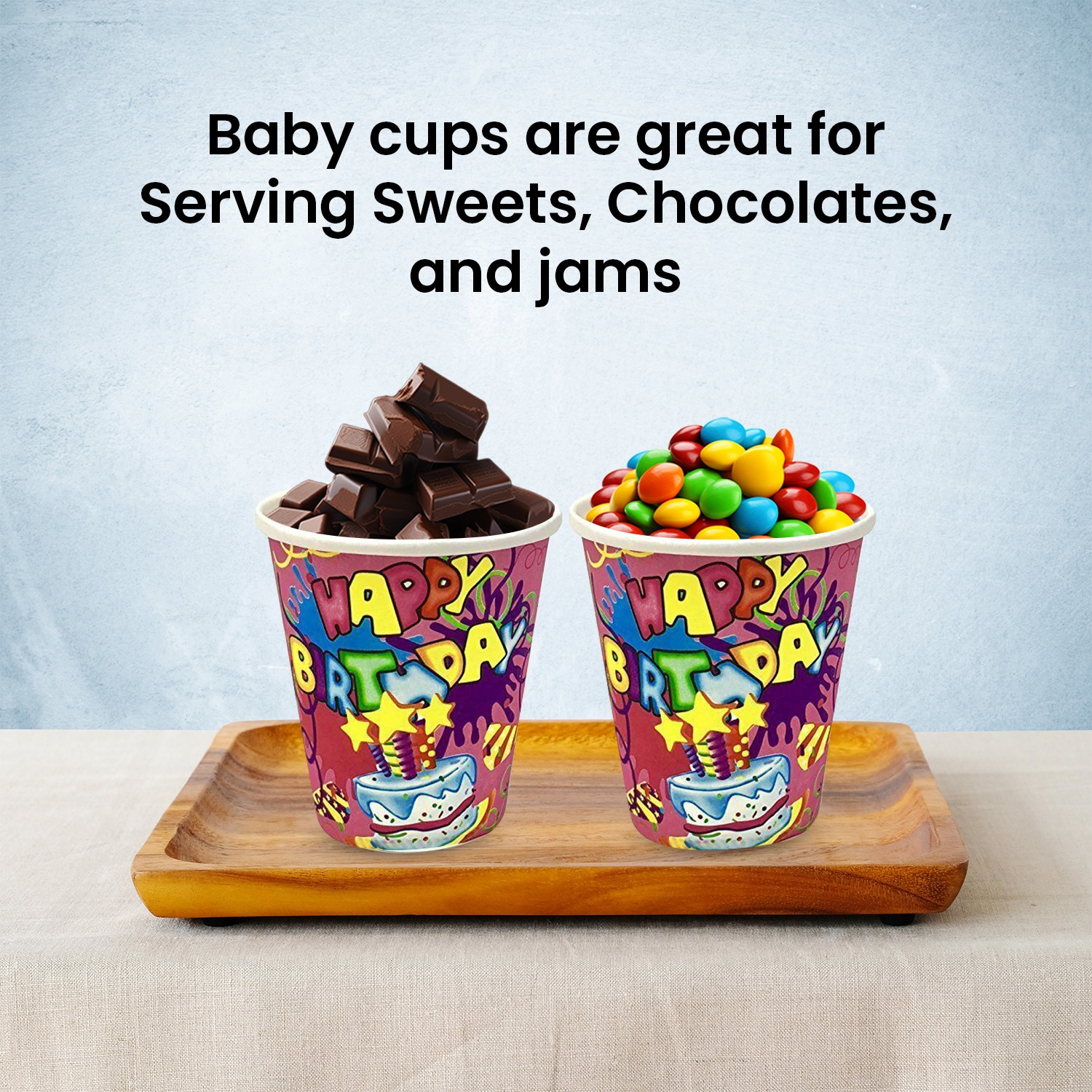 Birthday Paper Cup – 7oz Pink Cake Star Party Cups