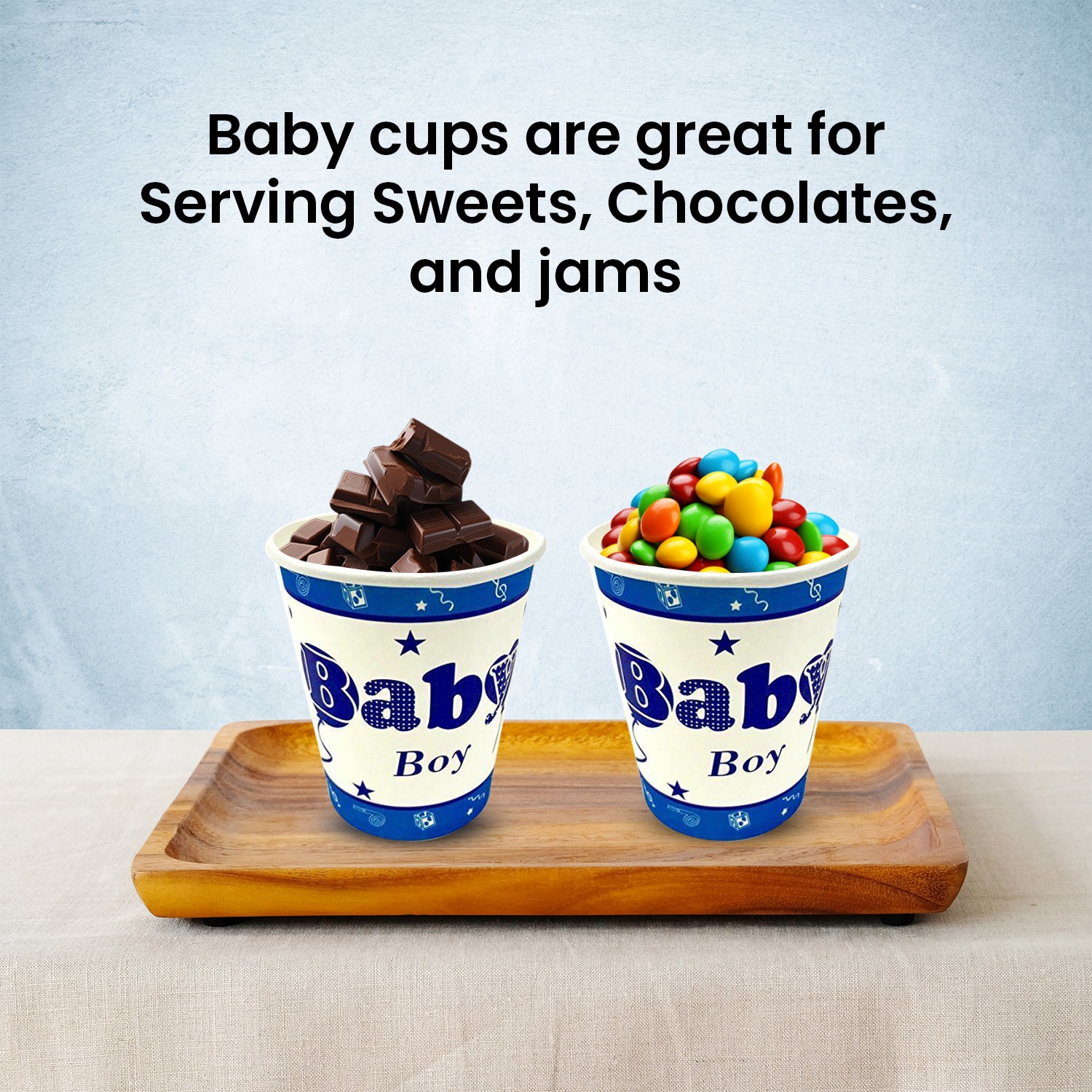 Blue Party Cup – 30X 7oz It’s A Baby Boy Paper Cups