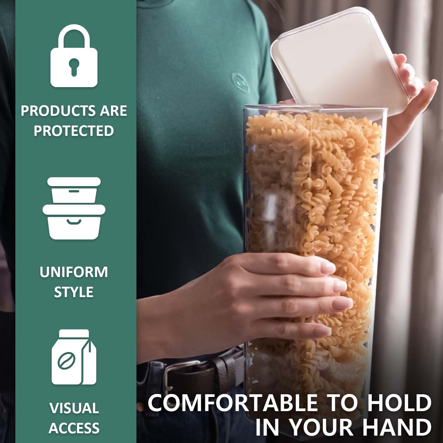 AEX 5X Plastic Food Storage Containers With Lid