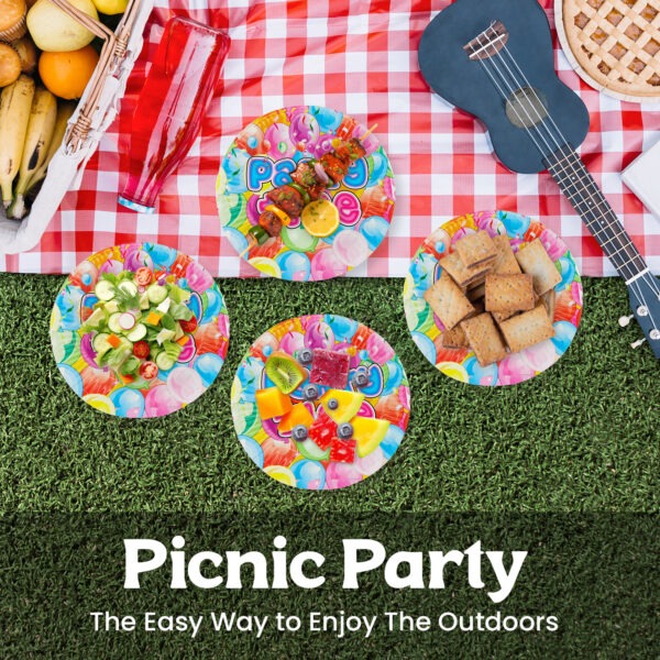 Party Pink Plates – 23cm Party Time Disposable Paper Plates