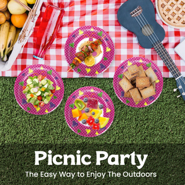 Paper Plates Pink – 23cm “It’s A Girl” Disposable Baby Plates