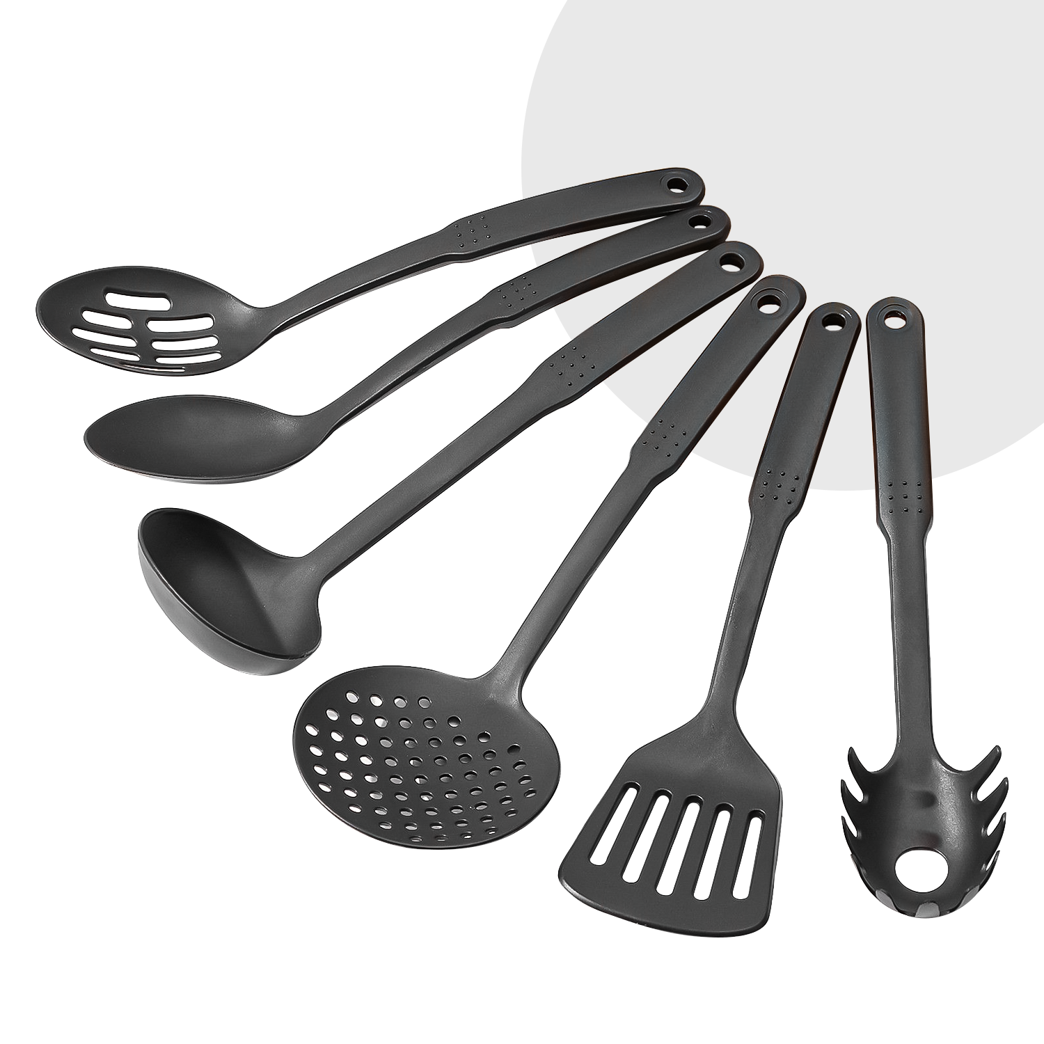 6-Piece Spatula Set – Heat-Resistant Plastic Utensils for Non-Stick Pans