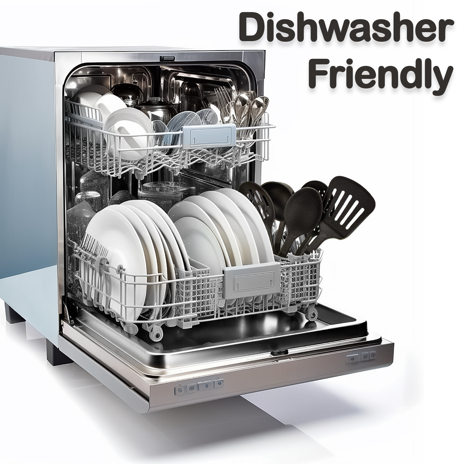 6-Piece Spatula Set – Heat-Resistant Plastic Utensils for Non-Stick Pans