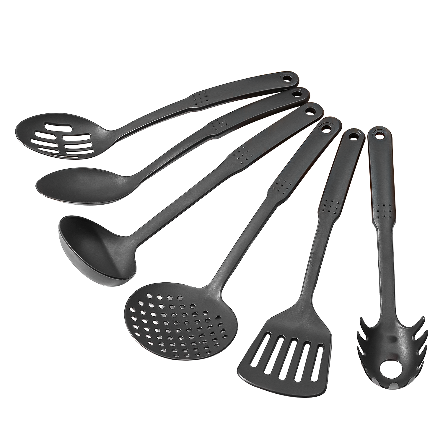6-Piece Spatula Set – Heat-Resistant Plastic Utensils for Non-Stick Pans