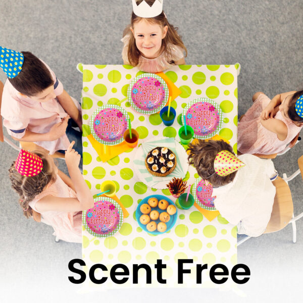 Pink Flower Happy Birthday Cake Paper Plates – 23cm Disposable