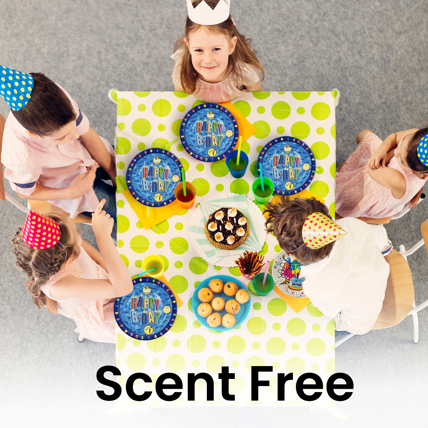 AEX Blue Balloon Happy Birthday Cake Paper Plates