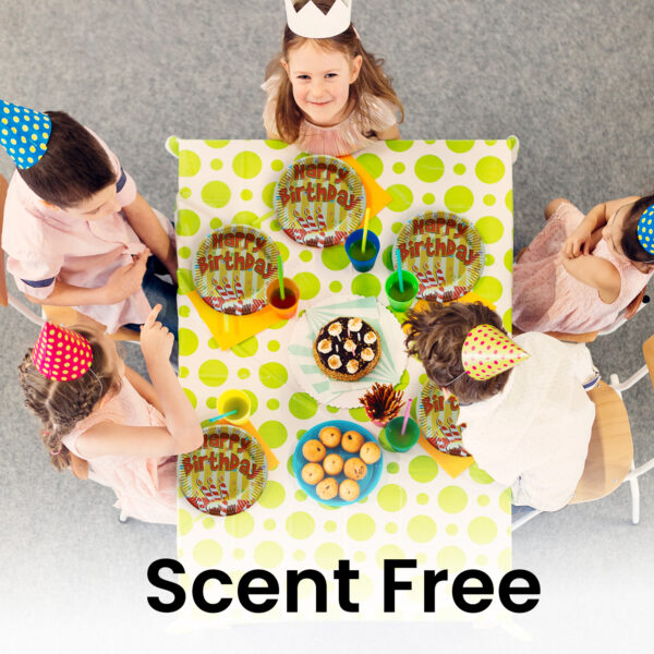 Yellow Paper Plate – 23cm Happy Birthday Candle Disposable Plate