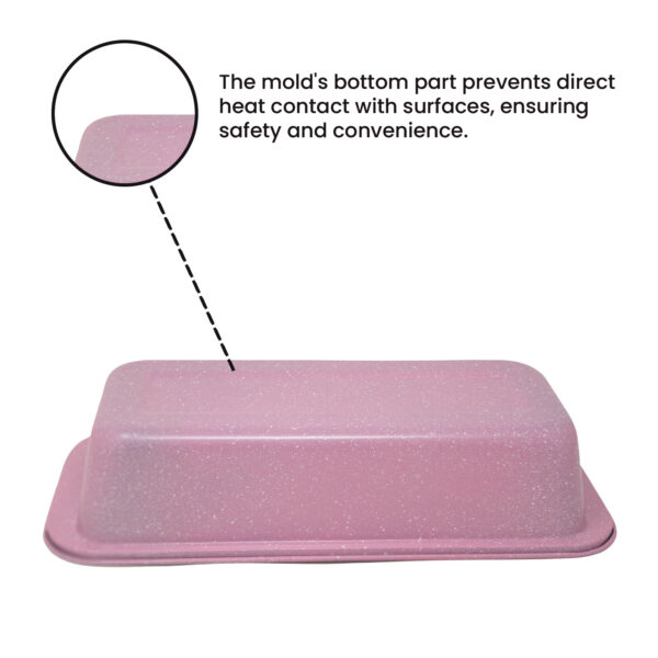 Pink Baking Tray 1.2L – Heavy Duty Nonstick Loaf & Cake Tin