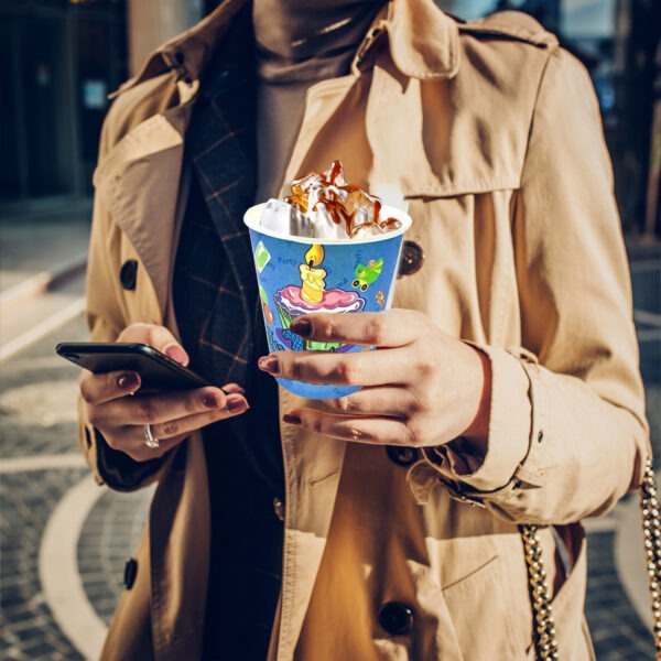 Blue Party Cups – 30X 7oz My First Birthday Paper Cups