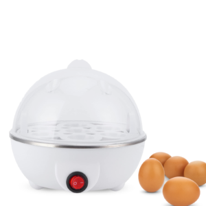 Electric Egg Boiler – 7 Egg Cooker with Auto Shut-Off & Steamer Lid