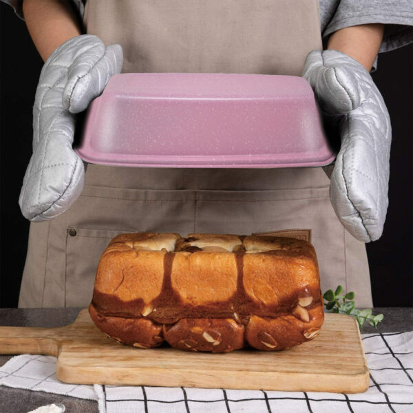 Pink Baking Tray 1.2L – Heavy Duty Nonstick Loaf & Cake Tin