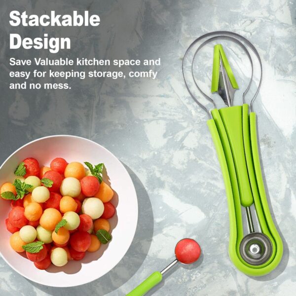 4 in 1 Fruit Carver Set – Stainless Steel Precision Carving Tools