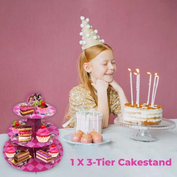 Cup Cake Stand Cardboard – 3 Tier Princesses Display Tower
