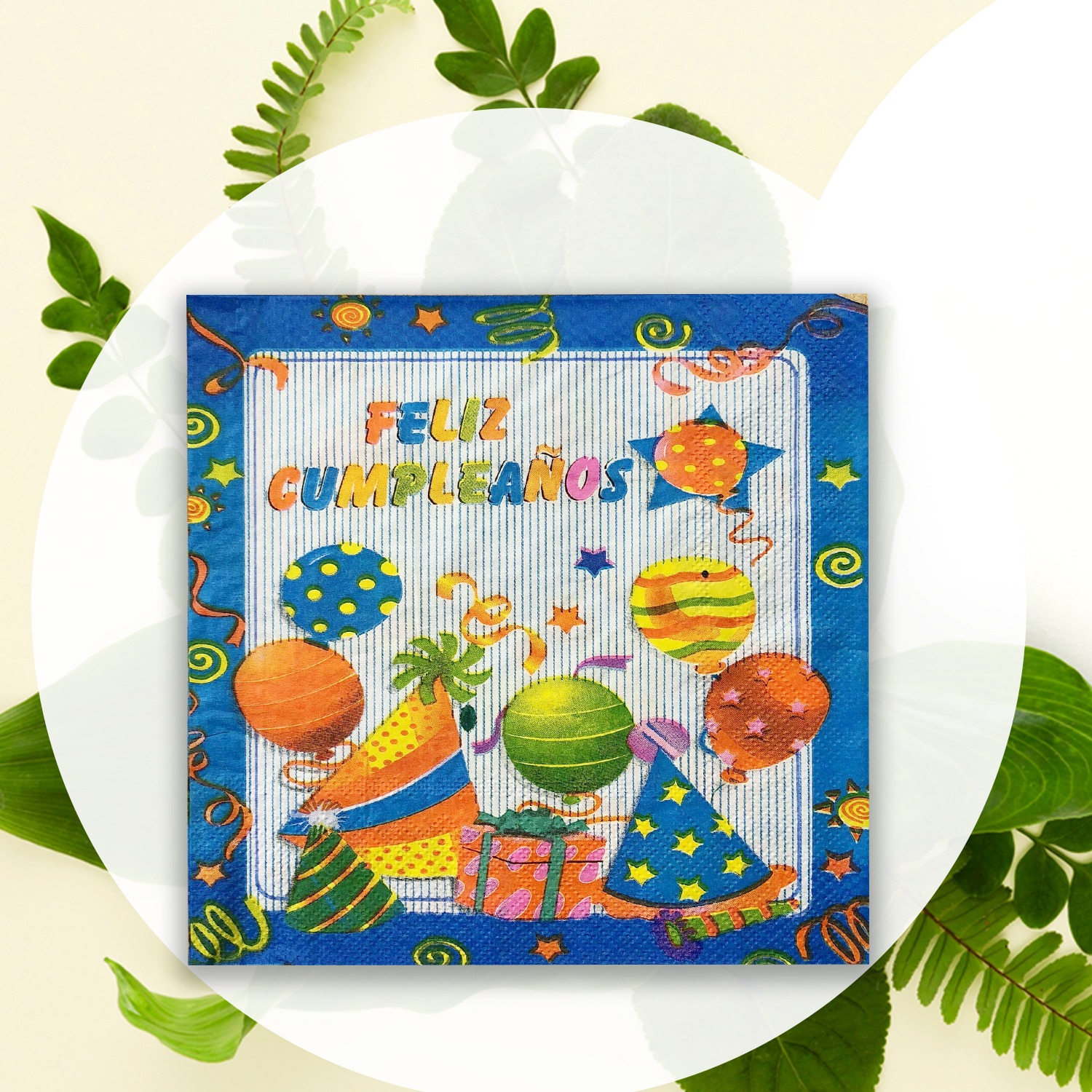 10X Paper Napkins Blue – Birthday Party 2 Ply Disposable Serviettes