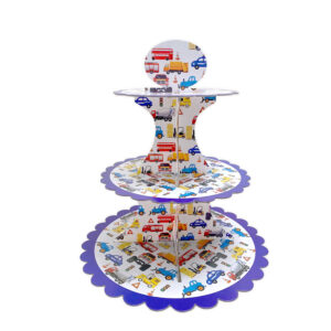 Cars 3 Cupcake Stand Cardboard 3-Tier Cake Stand
