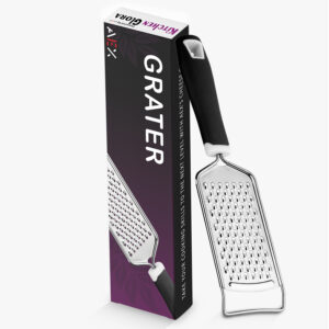Stainless Steel Cheese Grater With Handle – Lemon Zester Tool