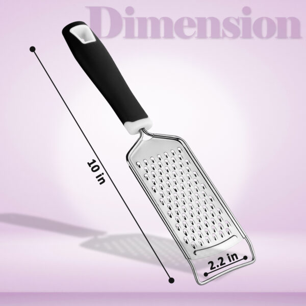 Stainless Steel Cheese Grater With Handle – Lemon Zester Tool