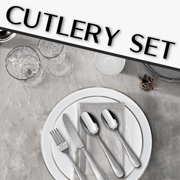 16 Piece Cutlery Set – Stainless Steel Service for 4 with Mirror Finish