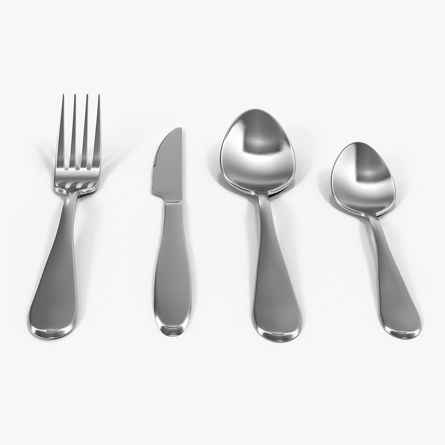 16 Piece Cutlery Set – Stainless Steel Service for 4 with Mirror Finish