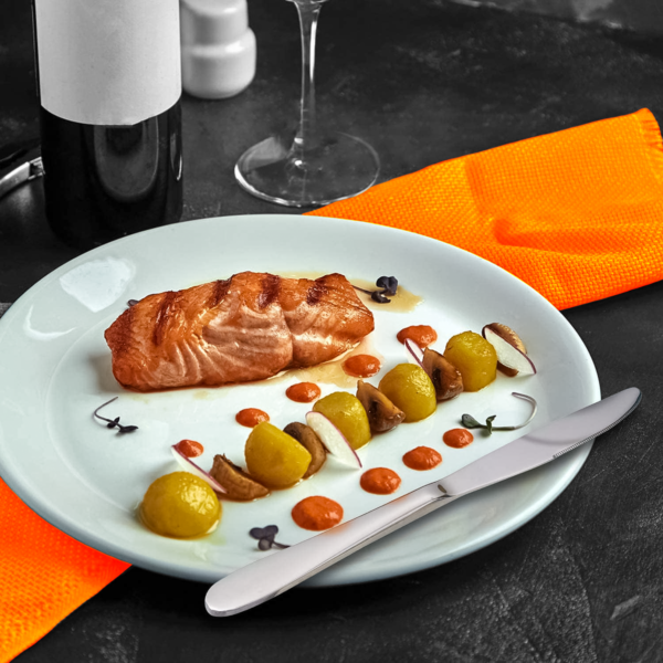 6X Stainless Steel Table Knives – Elegant Polished Dinner Set