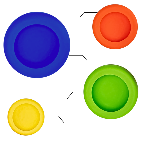 AEX Food Huggers 4pc Silicone Food Savers