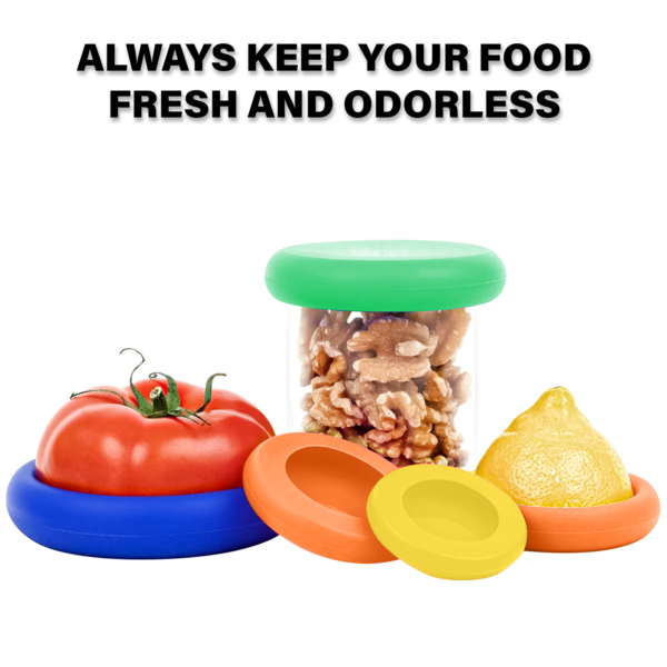 AEX Food Huggers 4pc Silicone Food Savers