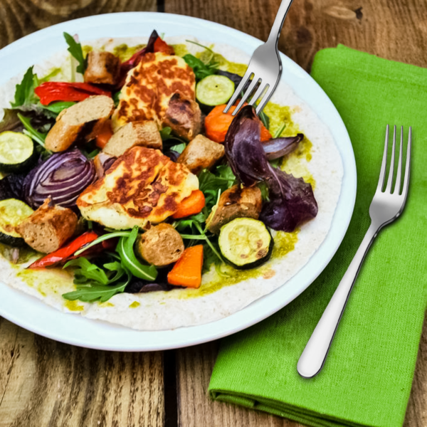 6X Stainless Steel Dinner Fork Set – Sleek Ergonomic Cutlery