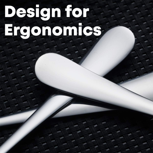 6X Stainless Steel Dinner Fork Set – Sleek Ergonomic Cutlery