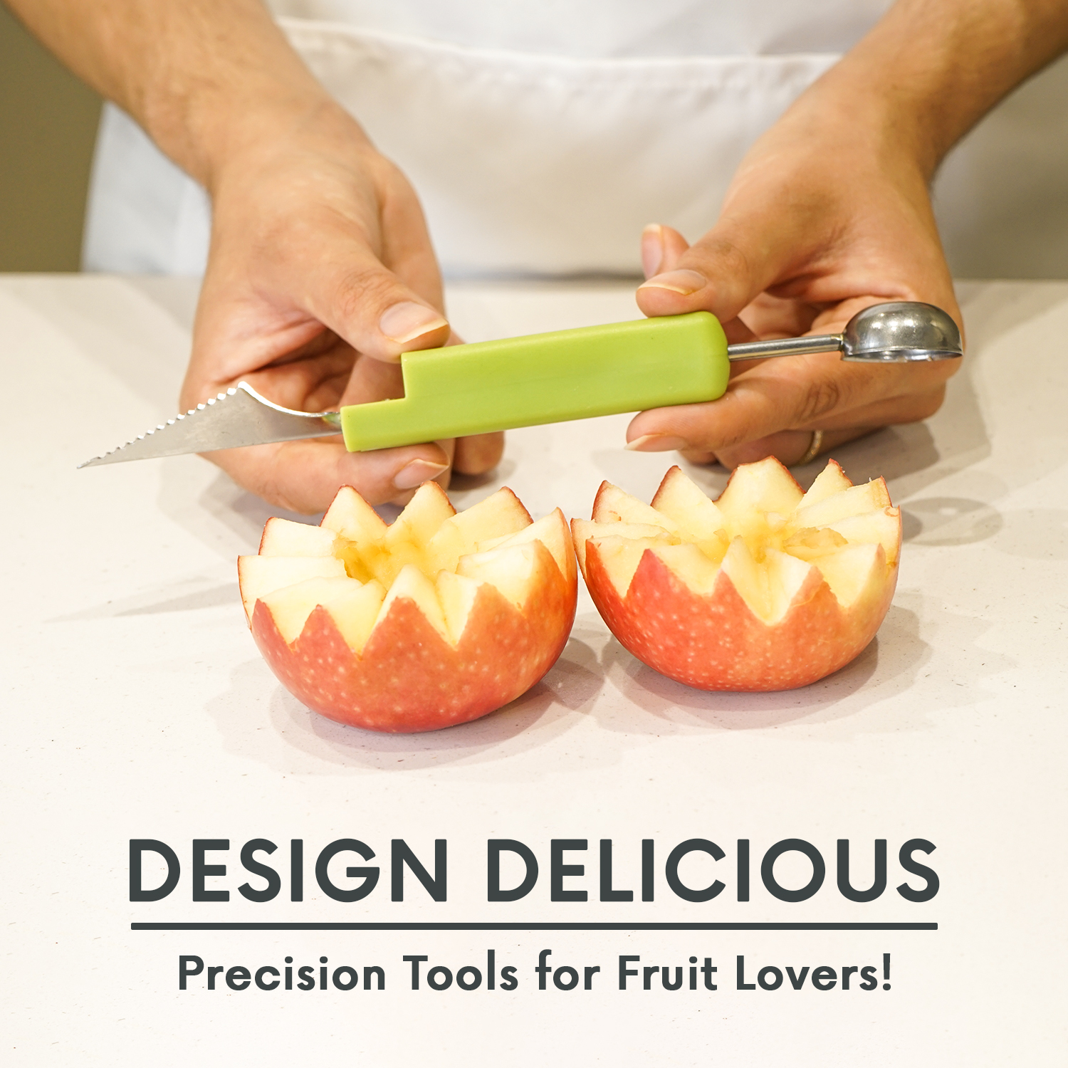 4 in 1 Fruit Carver Set – Stainless Steel Precision Carving Tools
