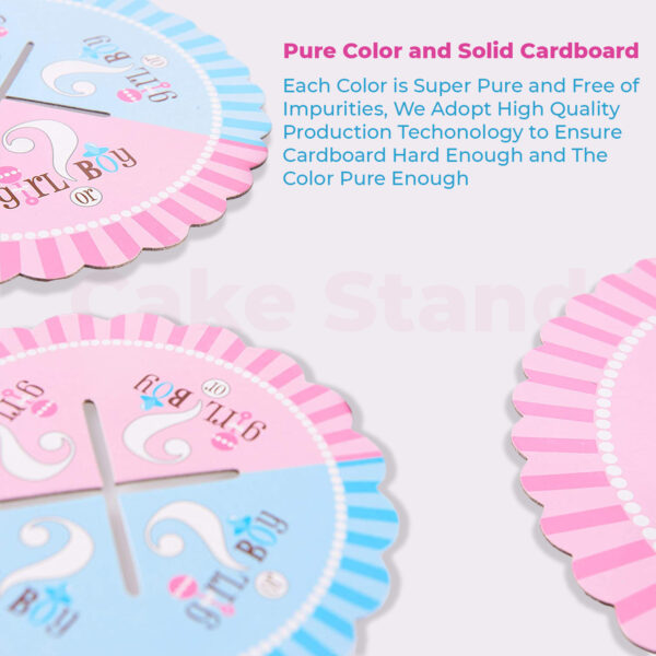 3-Tier Cardboard Cupcake Tier Stand – Boy or Girl Party Decor
